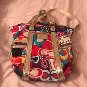 Coach shoulder bag poppy collection